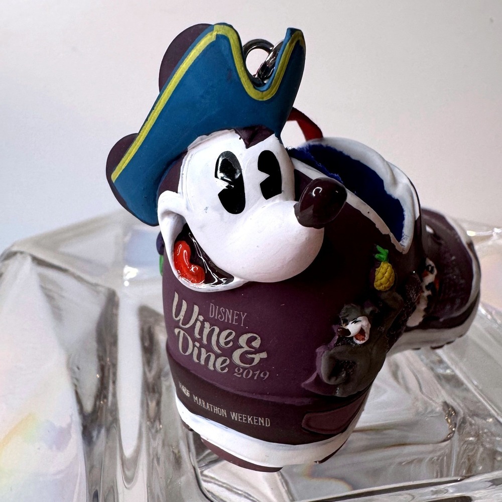 Run Disney Wine And Dine Ornament 2019 Mickey Pirate Pluto Food And Wine Sneaker